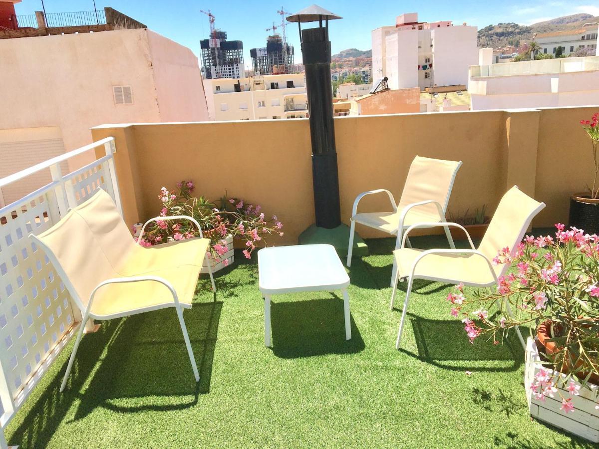 Room With Single Bed In Typical Townhouse With Rooftop Terrace Málaga Kültér fotó